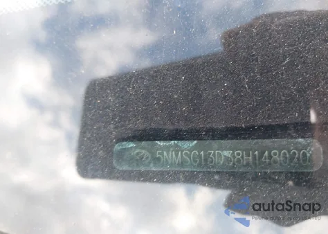 2008 Hyundai Santa Fe Gls из США, поврежденный, VIN 5NMSG13D38H148020